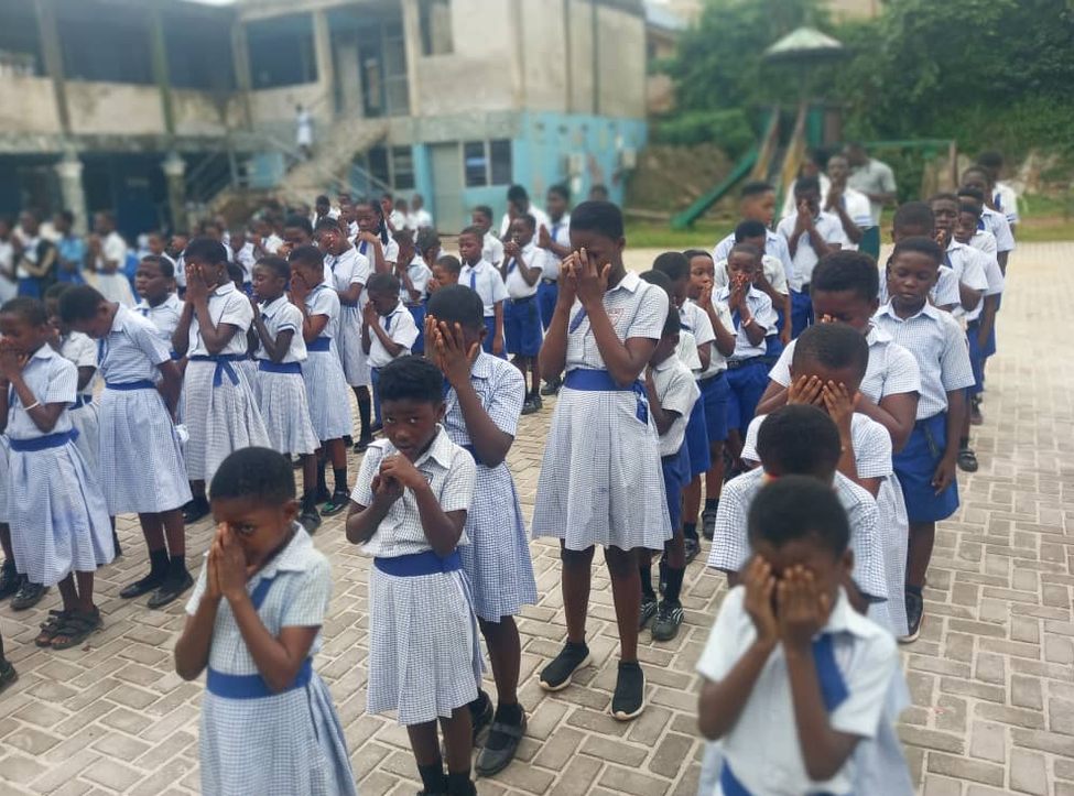OSAAH Daylight pupils gathered for assembly
